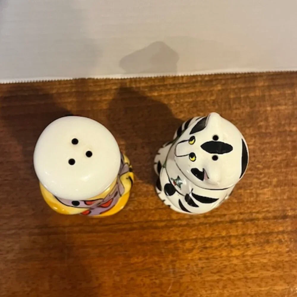 Catzilla Chef & Waiter Cats Salt & Pepper Shakers Candace Reiter Designs